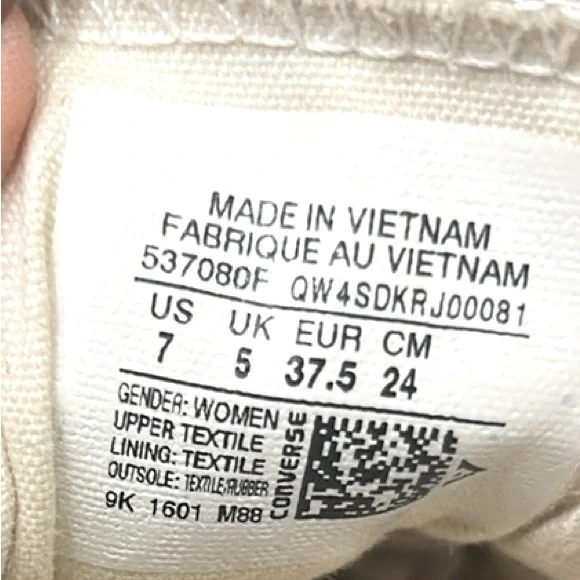 Converse Chuck Taylor Shoreline Slip On Sneakers Navy Blue Size 7 - Picture 8 of 9